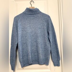 Loft Women’s Dusty Blue Knit Soft Turtleneck Sweater